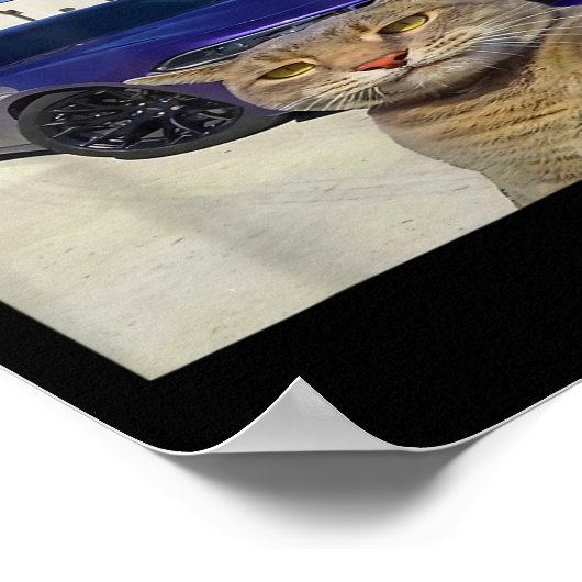 Regel 1 Immer die witzige Katze mit eigenem Ding a Poster (Ecke)