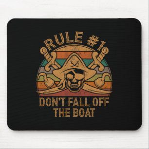 Regel #1 Nicht aus dem Boat Pirate-Geschenk Vater  Mousepad