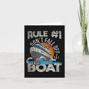 Regel 1 Nicht aus dem Boot fallen - Kreuzfahrt C Karte