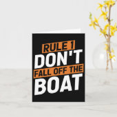 Regel 1 Nicht von der Bootsschiff-Kreuzfahrt abfal Karte (Gelbe Blume)