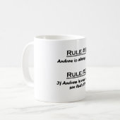 Regel Andrew Kaffeetasse (Vorderseite Links)