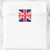 Regel Britannia!-Britische Flagge Quadratischer Aufkleber (Tasche)