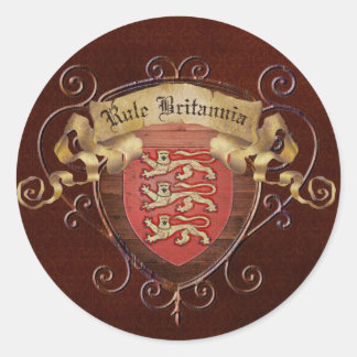 Regel Britannia Runder Aufkleber