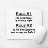 Regel-Buchhalter Mousepad (Mit Mouse)
