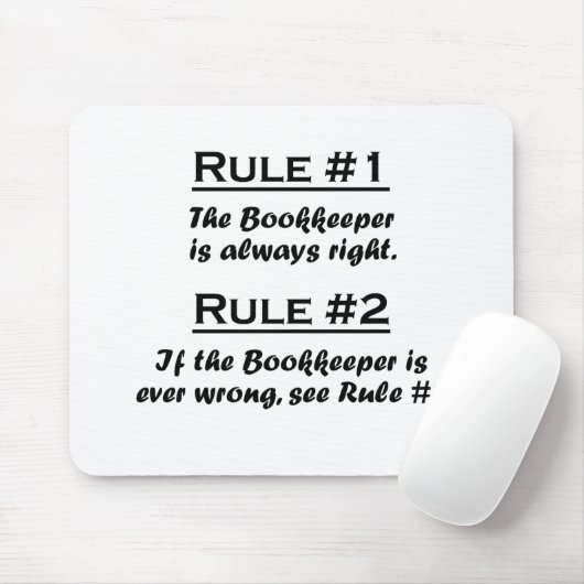 Regel-Buchhalter Mousepad (Mit Mouse)