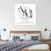 Regel Canvas Print Leinwanddruck (Insitu (Schlafzimmer))