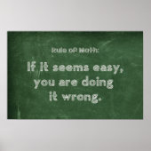 Regel der Mathematik - Math Poster (Vorne)