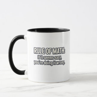 Regel der Mathematik Wenn es einfach erscheint Lus Tasse