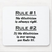 Regel-Elektriker Mousepad (Vorne)