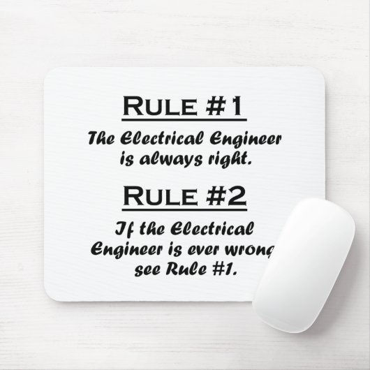 Regel-Elektroingenieur Mousepad (Mit Mouse)