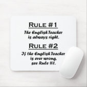 Regel-Englischlehrer Mousepad (Mit Mouse)