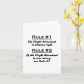 Regel-Flugbegleiter Karte (Gelbe Blume)