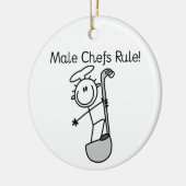 Regel für männliche Koch Keramikornament (Links)