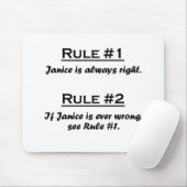 Regel Janice Mousepad (Mit Mouse)