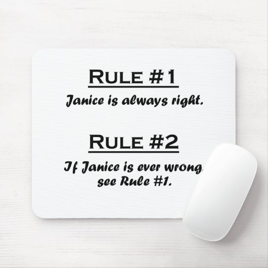 Regel Janice Mousepad (Mit Mouse)