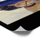 Regel Nr. 1 immer lustige Katzen-Meme für Männer F Poster (Ecke)