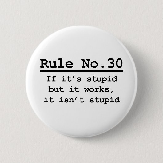Regel-Nr. 30 Button (Vorderseite)