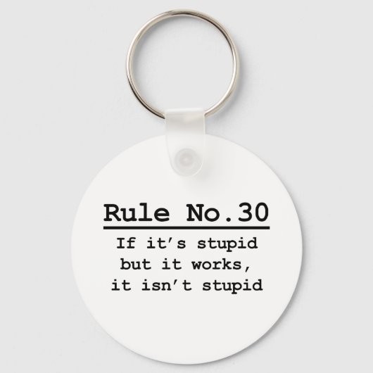 Regel Nr. 30 Schlüsselanhänger (Vorderseite)