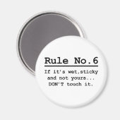 Regel Nr. 6 Magnet (Vorderseite/Rückseite)