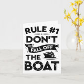 Regel Nummer 1 Nicht vom Schiff abstürzen C Karte (Gelbe Blume)