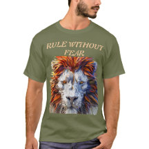 Regel ohne Angst - kühne Lion TeeT-Shirt