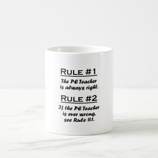 Regel PET Lehrer Kaffeetasse (Mittel)