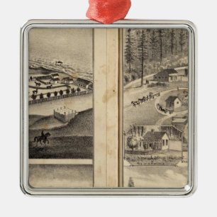 Regel-Ranch-altes Fort Ross milderes Bros Ornament Aus Metall