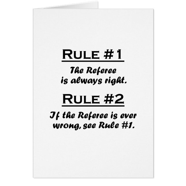 Regel-Referent (Vorne)