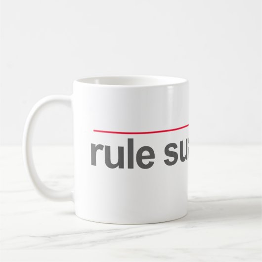 "REGEL SUA SPONTE" -- KAFFEETASSE (Links)