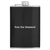 Regel: Vinyl Wrapped Flask am Wochenende Flachmann (Vorderseite)