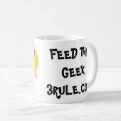 Regel von 3 füttern die Geek-Tasse Kaffeetasse (VorderseiteRechts)