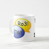 Regel von 3 füttern die Geek-Tasse Kaffeetasse (Vorderseite Links)