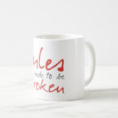 Regel wird als gebrochene Tasse (VorderseiteRechts)