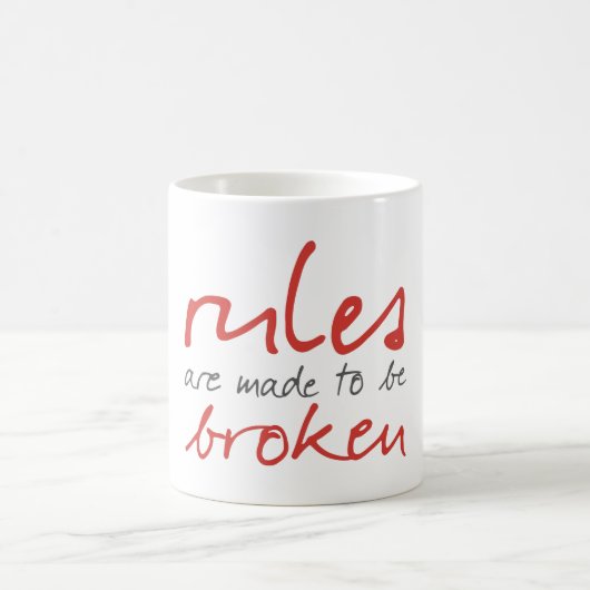 Regel wird als gebrochene Tasse (Mittel)