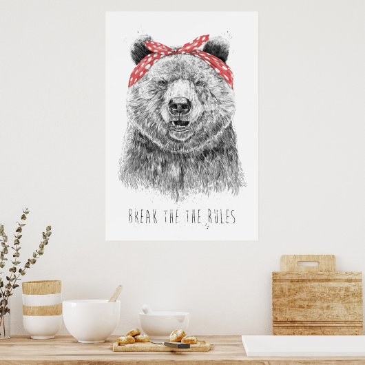 Regelbruch Poster (Küche)