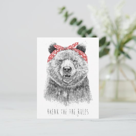 Regelbruch Postkarte (Stehend Vorderseite)