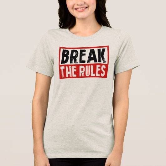 Regelbruch Tri-Blend Shirt (Vorderseite)