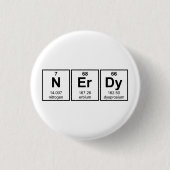 Regelmäßig Nerdy Element-Symbole Button (Vorderseite)
