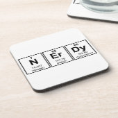 Regelmäßig Nerdy Element-Symbole Getränkeuntersetzer (Linke Seite)