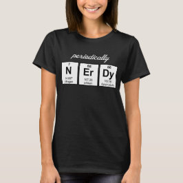 Regelmäßig Nerdy Element-Symbole T-Shirt