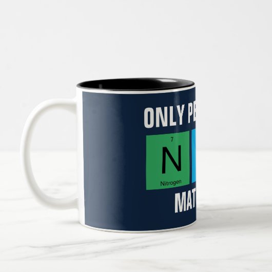 Regelmäßig Nerdy Funny Chemical Science Zweifarbige Tasse (Links)