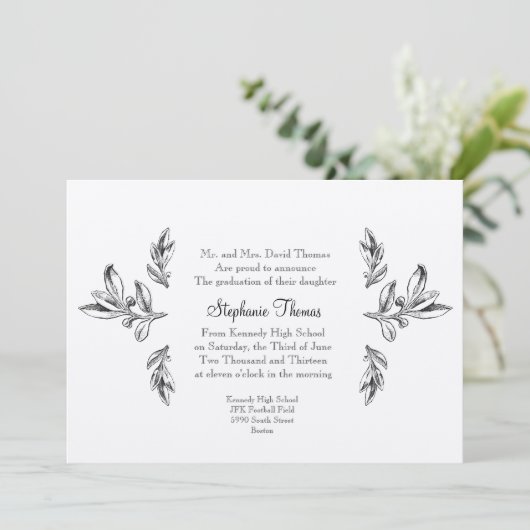 Regelmäßige Ankündigung oder Einladung (Stehend Vorderseite)