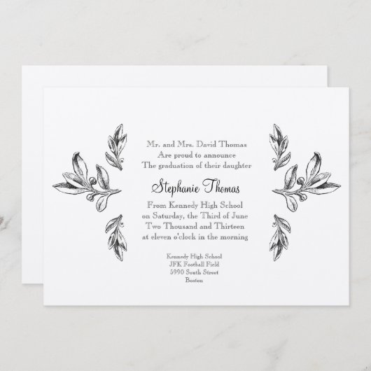 Regelmäßige Ankündigung oder Einladung (Vorne/Hinten)