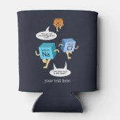 Regelmäßige Chemie Tischelemente Lehrer individuel Dosenkühler (Rückseite)