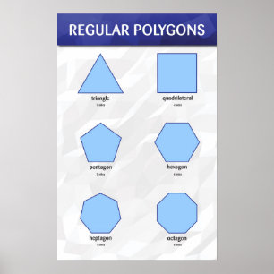 Regelmäßige Polygone Poster