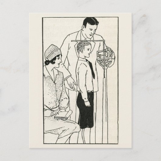 Regelmäßige Prüfungen sind Vintag erforderlich Postkarte (Vorderseite)