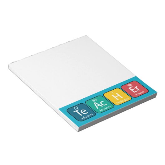 Regelmäßige Schreibweise von Tabellenelementen Notizblock (angewinkelt)