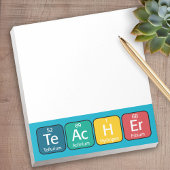 Regelmäßige Schreibweise von Tabellenelementen Notizblock