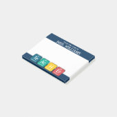 Regelmäßige Schreibweise von Tabellenelementen Post-it Klebezettel (angewinkelt)