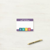 Regelmäßige Schreibweise von Tabellenelementen Post-it Klebezettel (Auf Schreibtisch)